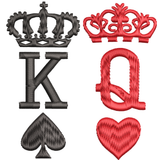 BYFT Embroidered For You Crown King & Queen Valentine Designed Couple T-Shirt
