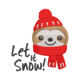 BYFT Embroidered For You Koala Bear with Let it Snow Christmas Designed T-Shirts