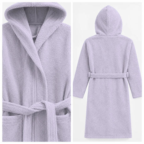 BYFT Daffodil Kids Hooded Bathrobe Luxury Cotton Soft, Absorbent, Quick-Dry