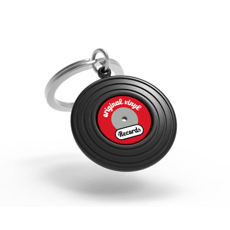Metalmorphose Retro Vinyl Music Keychain - Stylish Metal Keyring for Music Lovers