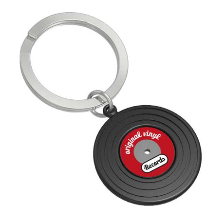 Metalmorphose Retro Vinyl Music Keychain - Stylish Metal Keyring for Music Lovers