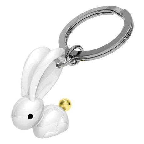 Metalmorphose Bunny Keychain - Cute Metal Keyring for Animal Lovers & Gifting