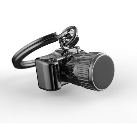 Metalmorphose Camera Bullet Keyholder - Vintage Metal Camera Keychain for Photography Lovers