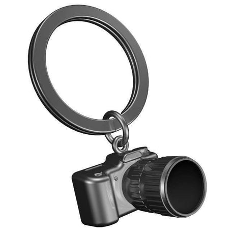 Metalmorphose Camera Bullet Keyholder - Vintage Metal Camera Keychain for Photography Lovers