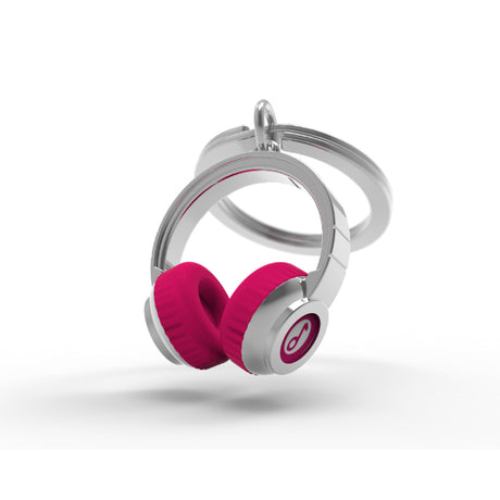 Metalmorphose Pink Headphone Keyholder - Stylish Music Lover’s Pink Earphone Keychain
