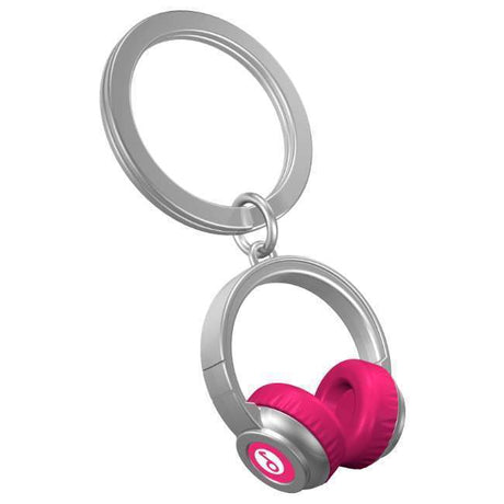Metalmorphose Pink Headphone Keyholder - Stylish Music Lover’s Pink Earphone Keychain