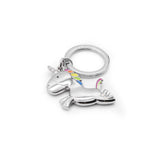 Metalmorphose Unicorn Keychain - Magical Metal Keyring for Fantasy Lovers & Gifting