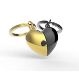 Metalmorphose Puzzle Heart Keyholder - Unique Puzzle Piece Heart Metal Keychain for Loved Ones
