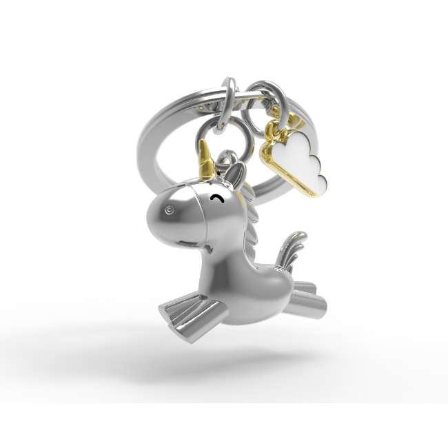 Metalmorphose Flying Unicorn Keyholder - Magical Flying Unicorn Metal Keychain for Fantasy Fans