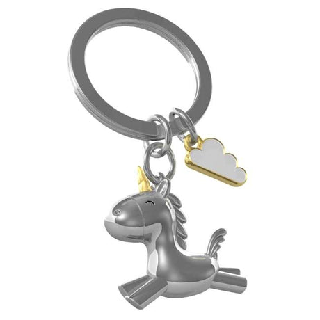 Metalmorphose Flying Unicorn Keyholder - Magical Flying Unicorn Metal Keychain for Fantasy Fans