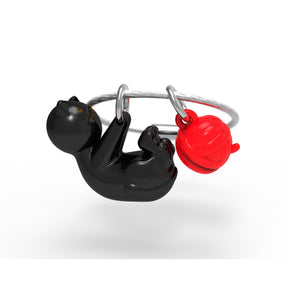 Metalmorphose Playing Cat Keyholder - Adorable Cat Metal Keychain for Cat Lovers