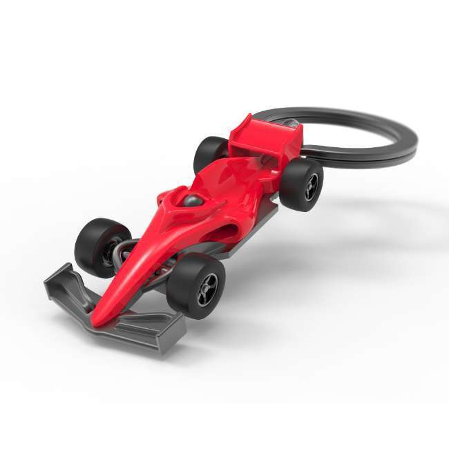 Metalmorphose Formula Racer Keyholder - Dynamic Formula Racing Car Metal Keychain for Motorsport Enthusiasts