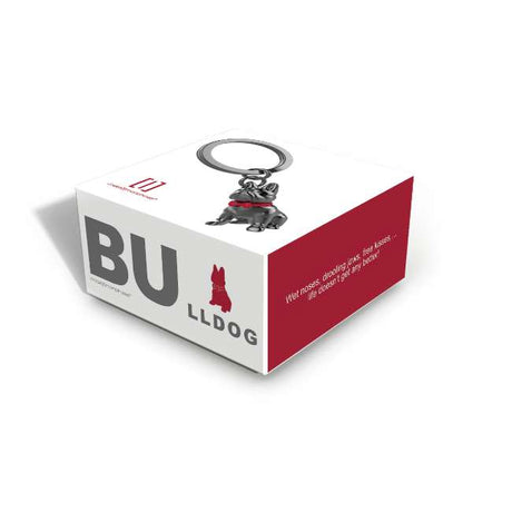 Metalmorphose Bulldog Keyholder - Cute Bulldog Dog Metal Keychain for Pet Lovers