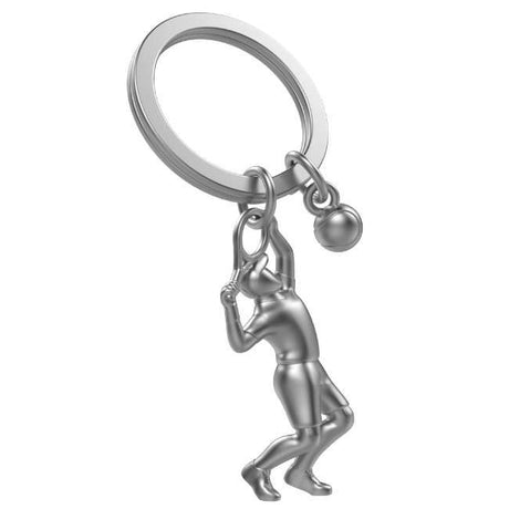 Metalmorphose Tennis Keyholder - Stylish Tennis Racket Metal Keychain for Sports Fans
