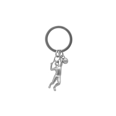 Metalmorphose Tennis Keyholder - Stylish Tennis Racket Metal Keychain for Sports Fans