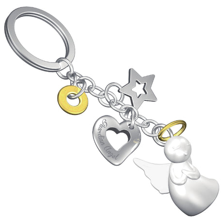Metalmorphose Guardian Keyholder - Strong Guardian Figure Metal Keychain for Protection and Strength