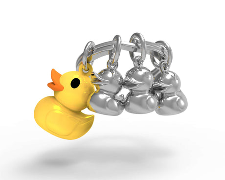 Metalmorphose Duck Keyholder - Cute Duck Metal Keychain for Animal Lovers