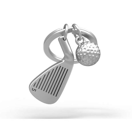 Metalmorphose Golf Club Keychain - Premium Sports Metal Keyring for Golf Enthusiasts