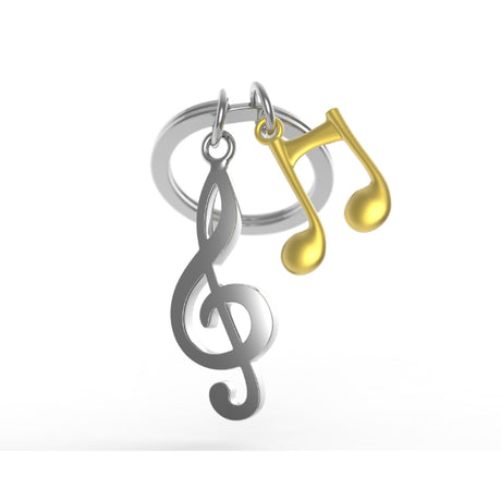 Metalmorphose Soul Music Keychain - Stylish Metal Keyring for Musicians & Retro Lovers