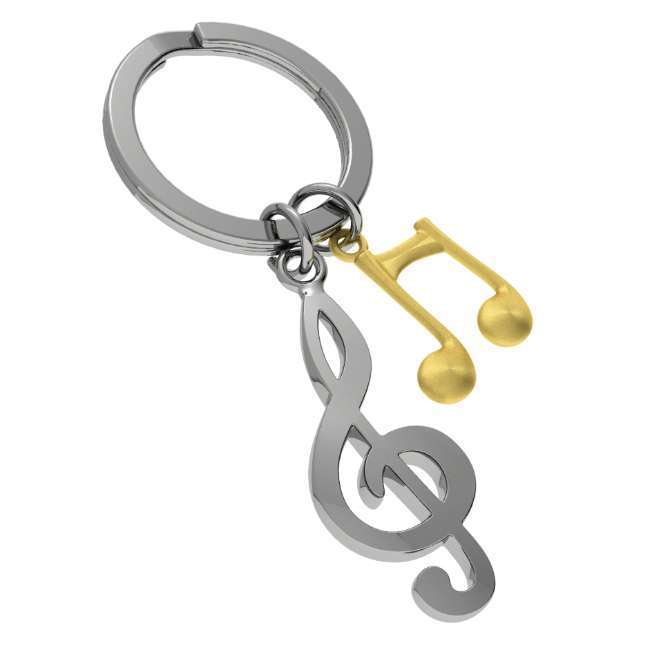 Metalmorphose Soul Music Keychain - Stylish Metal Keyring for Musicians & Retro Lovers