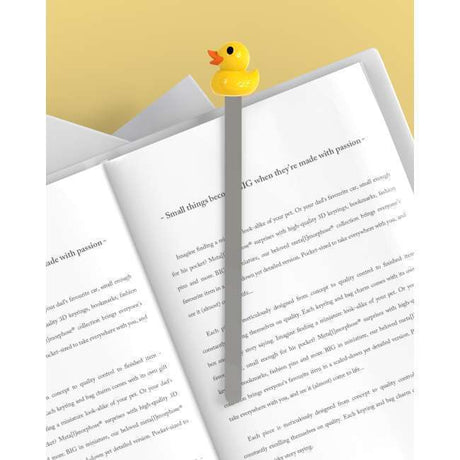 Metalmorphose Duck Bookmark - Cute Duck-Shaped Metal Bookmark for Book Lovers
