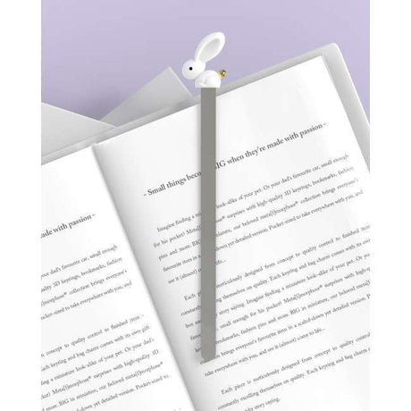 Metalmorphose Bunny Bookmark - Adorable Bunny-Shaped Metal Bookmark for Book Lovers