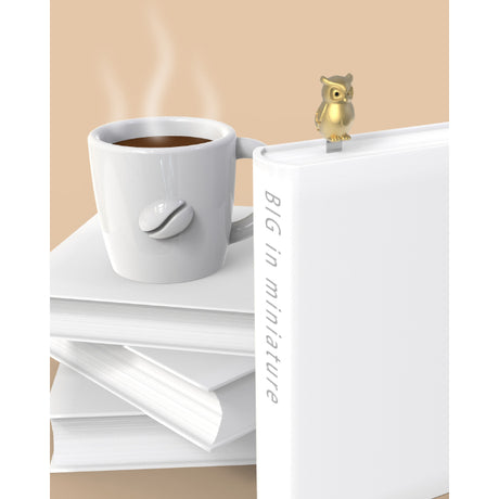 Metalmorphose Owl Bookmark - Wise Owl-Shaped Metal Bookmark for Book and Nature Enthusiasts