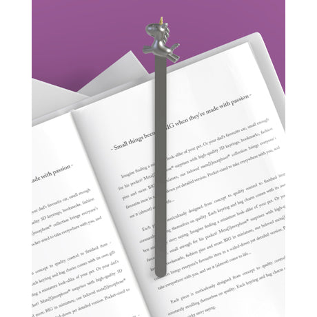 Metalmorphose Flying Unicorn Bookmark - Magical Flying Unicorn Metal Bookmark for Fantasy and Book Lovers