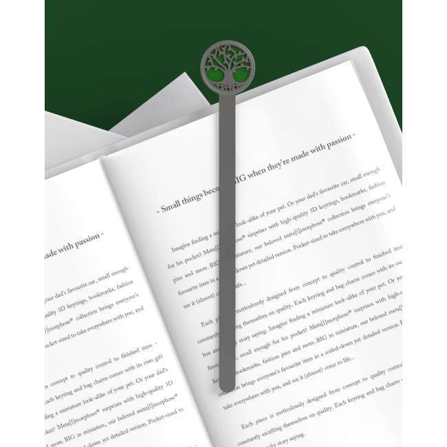 Metalmorphose Tree Of Life Bookmark - Elegant Tree of Life Metal Bookmark for Nature and Book Lovers