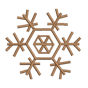 BYFT Embroidered For You Personalised Cotton Towel - Christmas - Minimal Snowflake Line Design High Quality Embroidery Perfect For Gifting