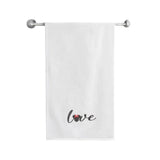 BYFT Embroidered For You Personalised Cotton Towel - Minnie Love Design High Quality Embroidery Perfect For Gifting