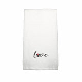 BYFT Embroidered For You Personalised Cotton Towel - Minnie Love Design High Quality Embroidery Perfect For Gifting