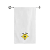 BYFT Embroidered For You Personalised Cotton Towel - Mr. Happy Design High Quality Embroidery Perfect For Gifting
