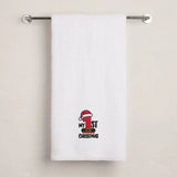 BYFT Embroidered For You Personalised Cotton Towel - Christmas - My 1st Christmas Design High Quality Embroidery Perfect For Gifting
