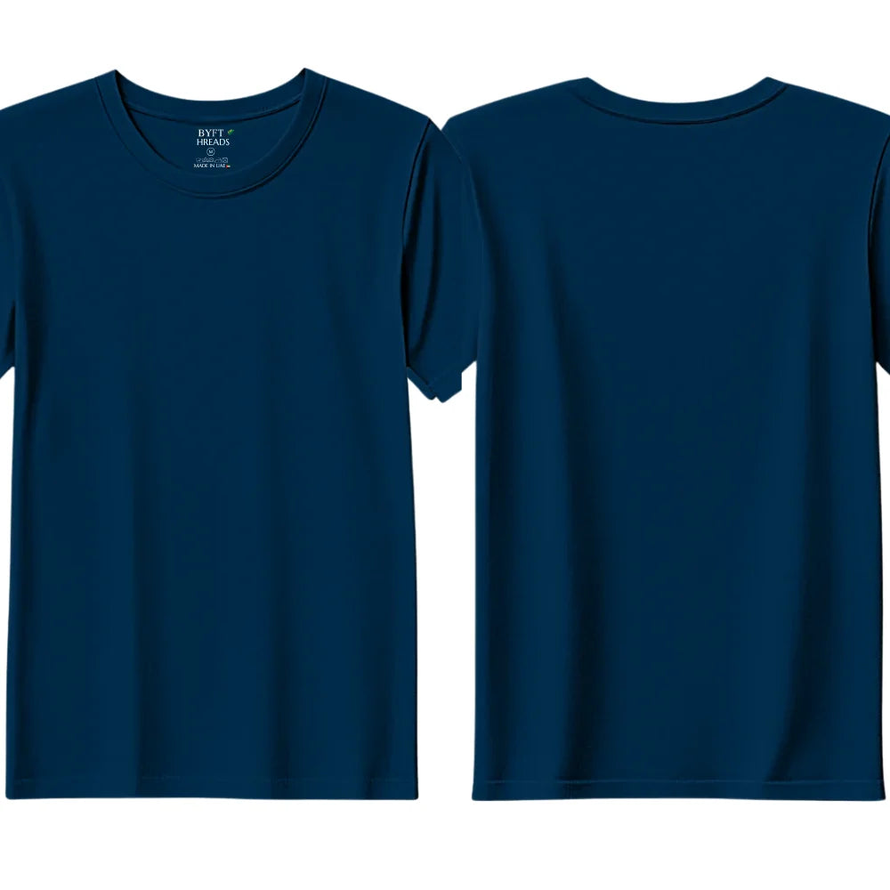 BYFT Threads Round Neck Plain T-Shirt