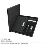 BYFT Office Gift Sets with Notebook, Pen, Card Holder, Keychain - Cork Set of 01
