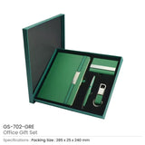 BYFT Office Gift Sets with Notebook, Pen, Card Holder, Keychain - Cork Set of 01