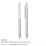 BYFT Recycled Aluminium Pen and Pencil Set of 01