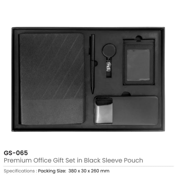 BYFT Premium Office Gift Set in Black Sleeve Pouch Ideal for Corporate Gifting Set of 01
