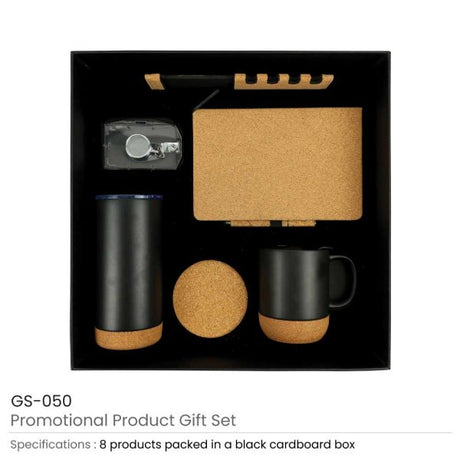BYFT Promotional Gift Sets with Black Cardboard Gift Box GS-050 Set of 01