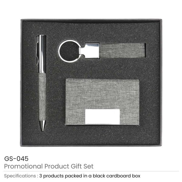 BYFT Promotional RPET Gift Sets with Black Cardboard Gift Box Set of 01