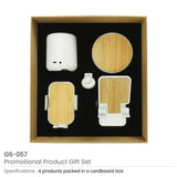 BYFT Promotional Tech Gift Sets with Brown Cardboard Gift Box Set of 01
