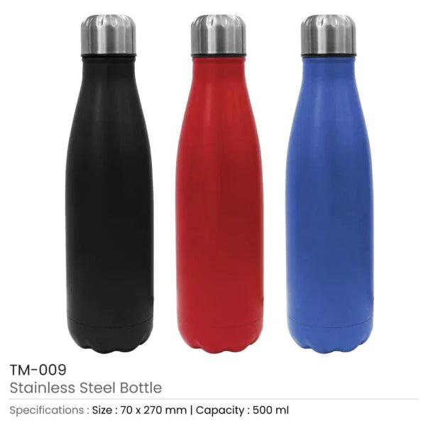 BYFT Travel Bottle Stainless Steel 500ML - Leakproof, Reusable & Durable