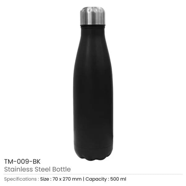 BYFT Travel Bottle Stainless Steel 500ML - Leakproof, Reusable & Durable