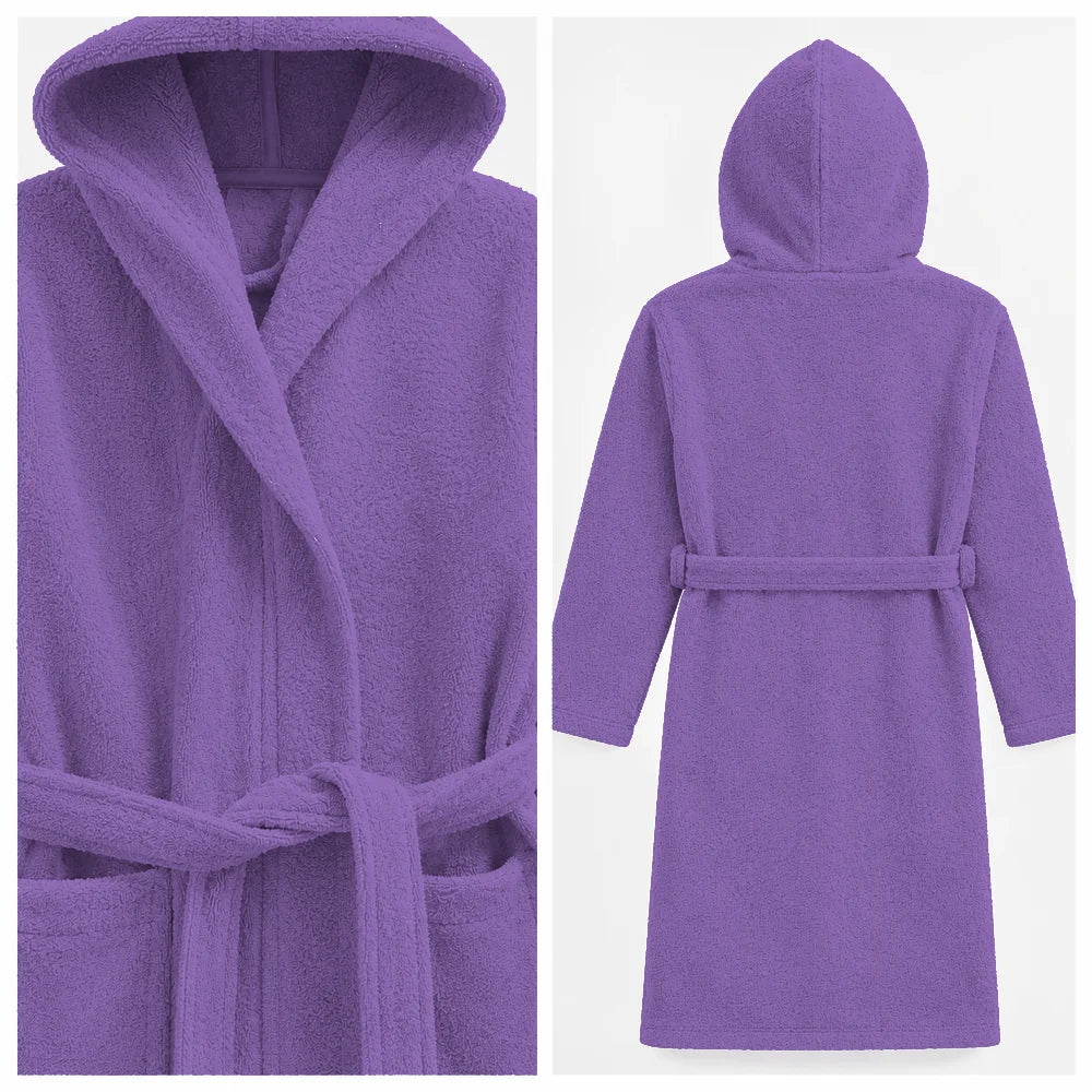 BYFT Daffodil Kids Hooded Bathrobe Luxury Cotton Soft, Absorbent, Quick-Dry