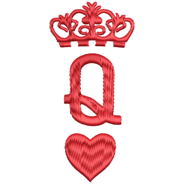 BYFT Embroidered For You Crown Queen Heart Valentine Designed Female T-Shirt