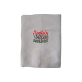 BYFT Embroidered For You Personalised Cotton Towel - Christmas - Santa’s Little Helper Design High Quality Embroidery Perfect For Gifting