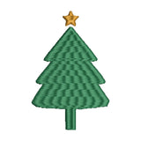 BYFT Embroidered For You Personalised Cotton Towel - Christmas - Simple Christmas Tree with Star Design High Quality Embroidery Perfect For Gifting