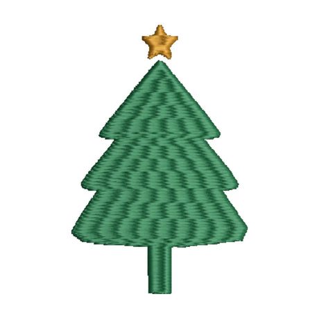 BYFT Embroidered For You Personalised Cotton Towel - Christmas - Simple Christmas Tree with Star Design High Quality Embroidery Perfect For Gifting