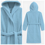 BYFT Daffodil Kids Hooded Bathrobe Luxury Cotton Soft, Absorbent, Quick-Dry